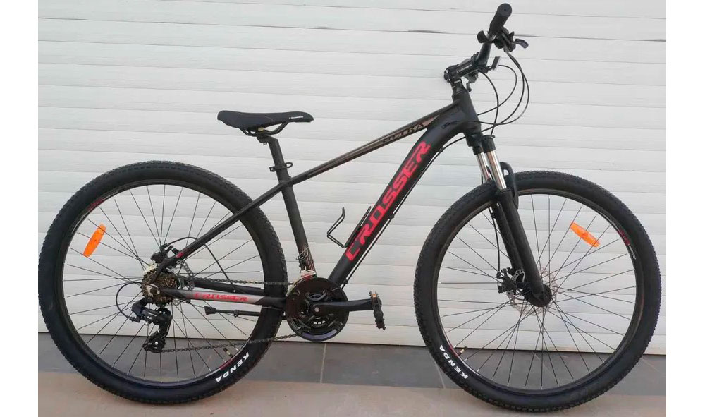 Фотографія Велосипед Crosser Ultra 29" 2021, розмір М, чорно-червоний